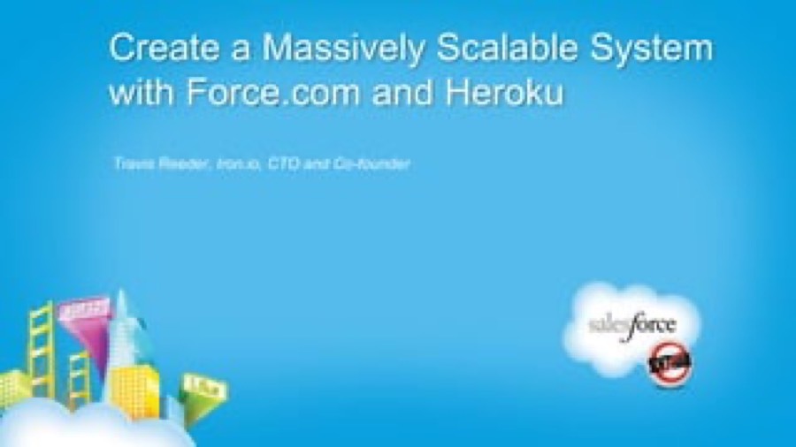 Title slide of Travis's Dreamforce talk